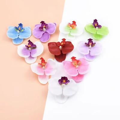 Schmetterlingsorchidee Seide Künstliche Blumen Hochzeitsdeko DIY Geschenkbox Scrapbooking Outdoor Garten Hausvase Tischgirlande Haarnadel