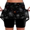 Elastic Yoga Culottes For Women Print Athletic Shorts Lightweight High Waist Skinny Joggers