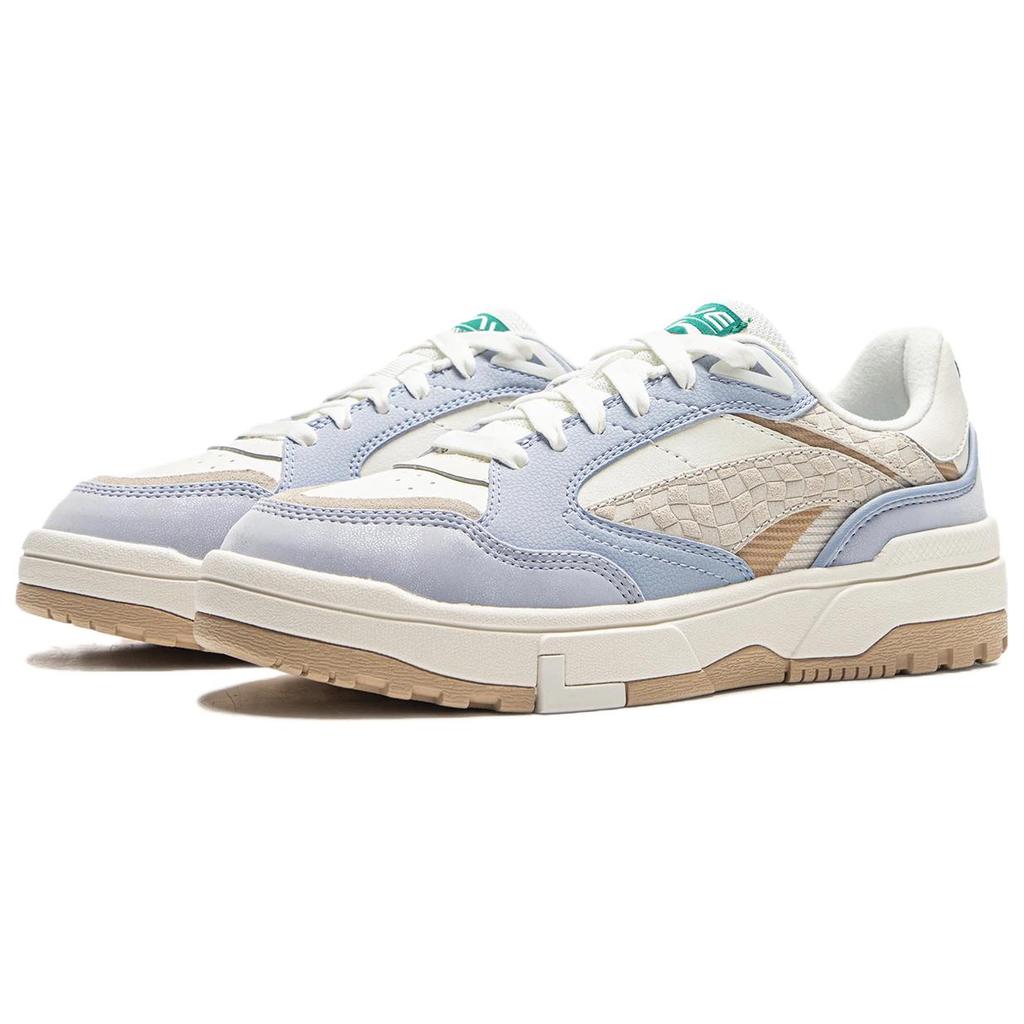 Li Ning Wave LOW Wear resistant And Lightweight Low top Skateboard Shoes Women's White Blue AGCV264-5