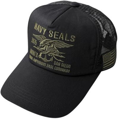 Standard Military Mesh Available In 2 Sizes Navy Seals Black X Men's Cap, (XL, Olive)