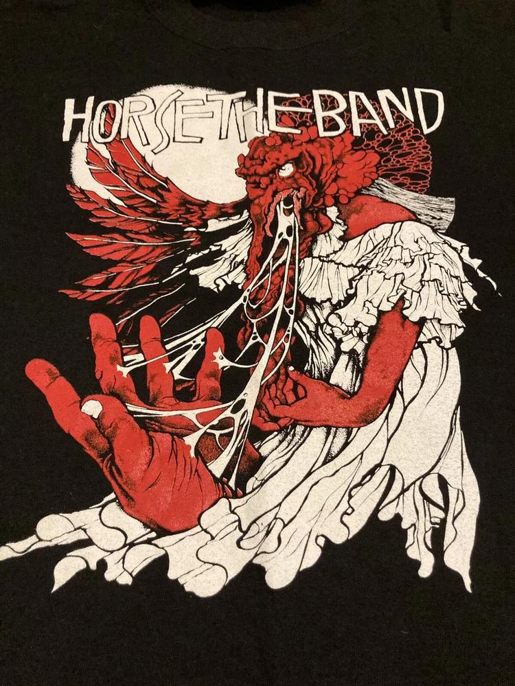 New Popular Horse the Band Black T-shirt Cotton Full Size S