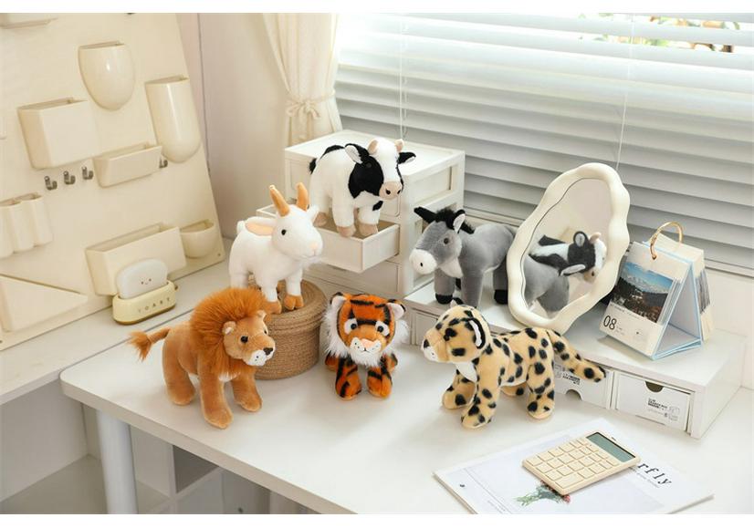 Crawl Simulation Plush Toy: Deer, Raccoon, Fox, Panda Animal Figures - Desk Companion & Ornament Gift