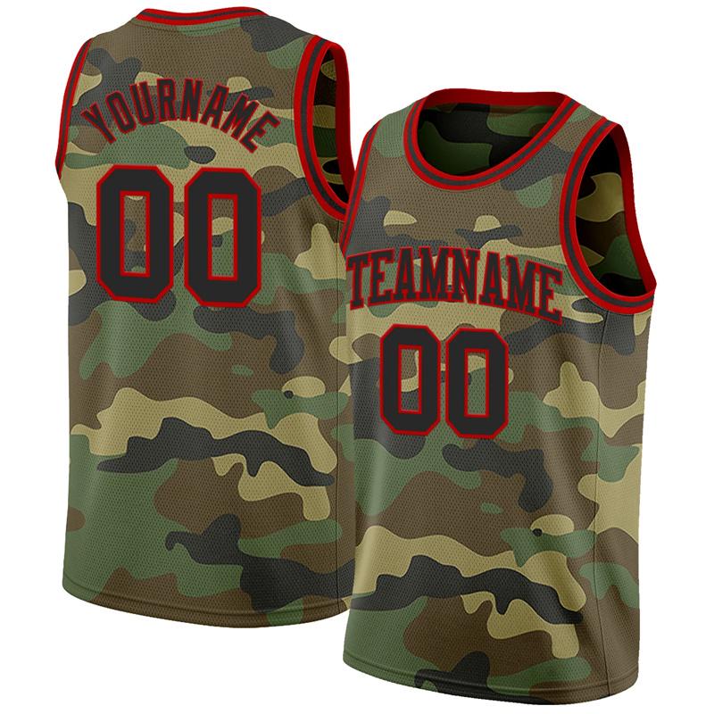 Canotta Basket Mimetica Personalizzata con Nome Uomo Bambini Estate 2025 Gilet Sportivo Magliette a Rete Senza Maniche Squadra Basket Camouflage