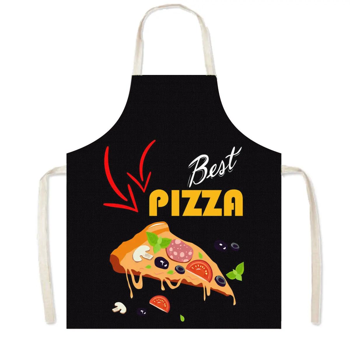 

Coffee Hamburger Cooking Aprons Delicious Food Women Pinafore Home Cleaning Clothing Chef Kitchen Baking Apron Cleaning Tool 38X47cm