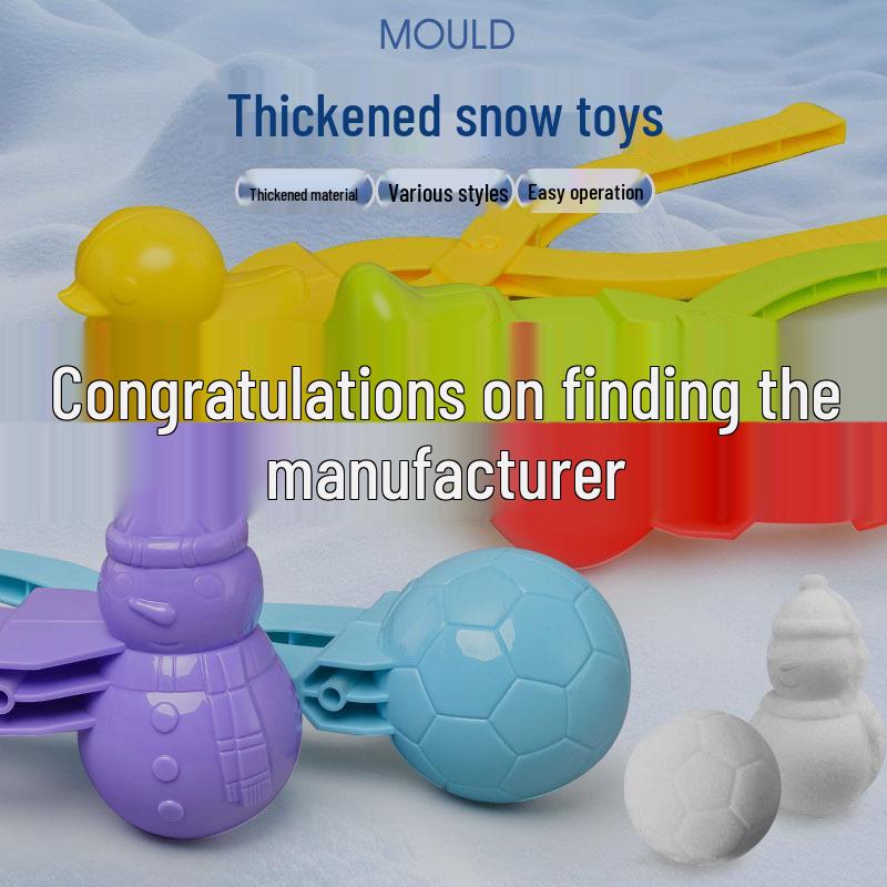 Winter Snowball Maker Tool for Kids - Small & Large Duck Snowball Clips for Snow Play & Snowball Fights