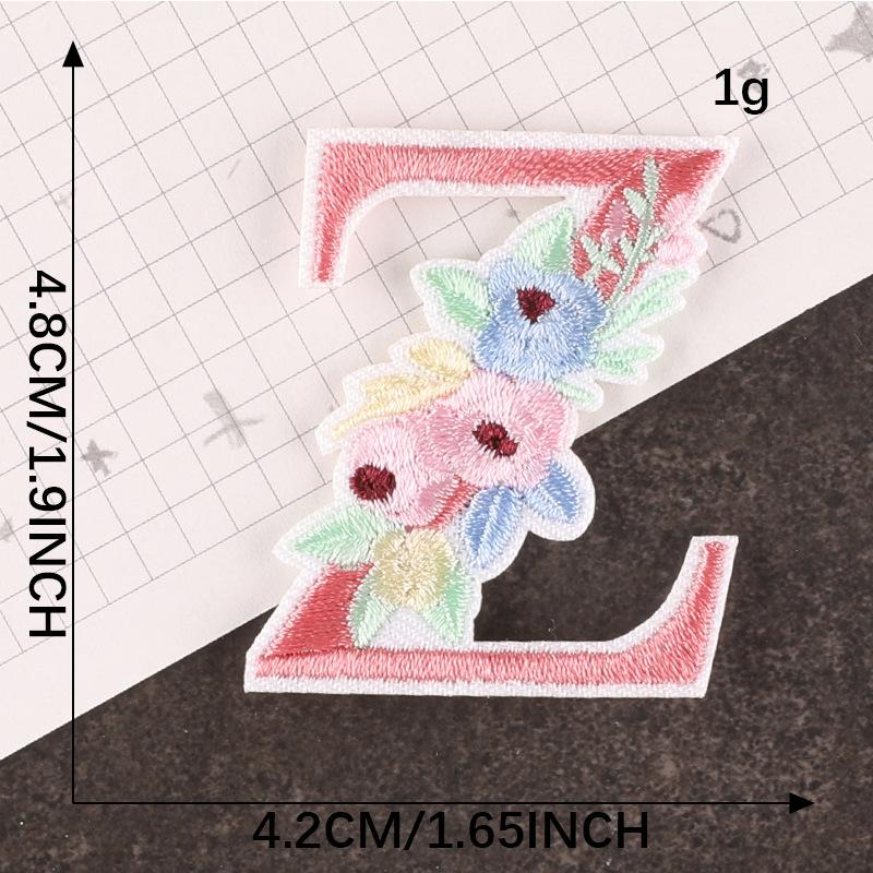 

Вышивка Логотип Мультяшный Значок Нашивка с Английской Буквой Аксессуары Ручной Учет DIY Аксессуары Вышивка Наклейка Тканевая Наклейка 26
