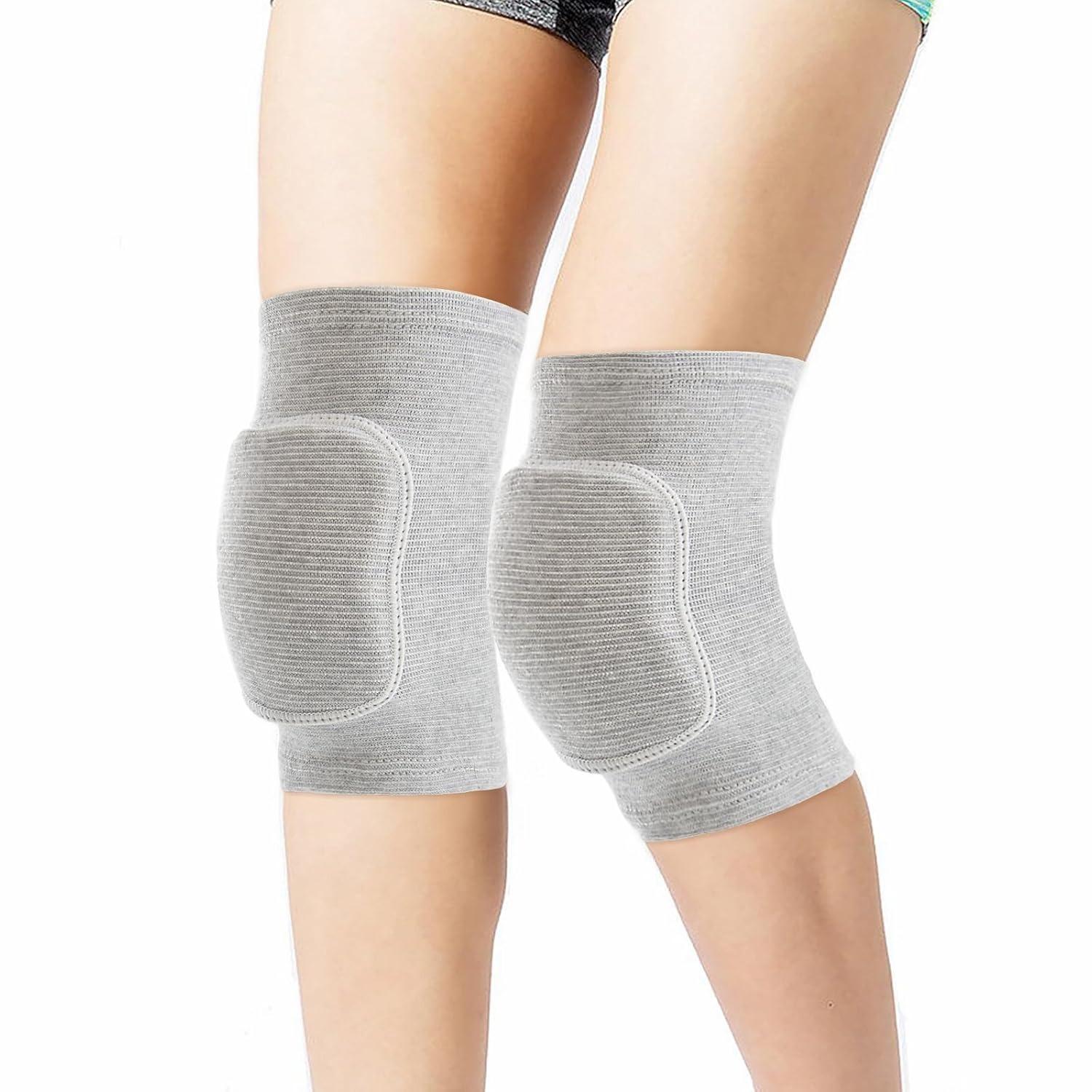 

1Pair Volleyball Knee Pads, Knee Pads Volleyball Girls,Knee Pads for Women Youth Kids, Soft Black Kneepads for Sports M сірий колір
