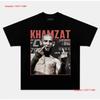 Khamzat Chimaev Old School T Shirt 100 Cotton For Fans Long Or Short Sleeves Vintage Washed Casual Soft Stylish Streetwear