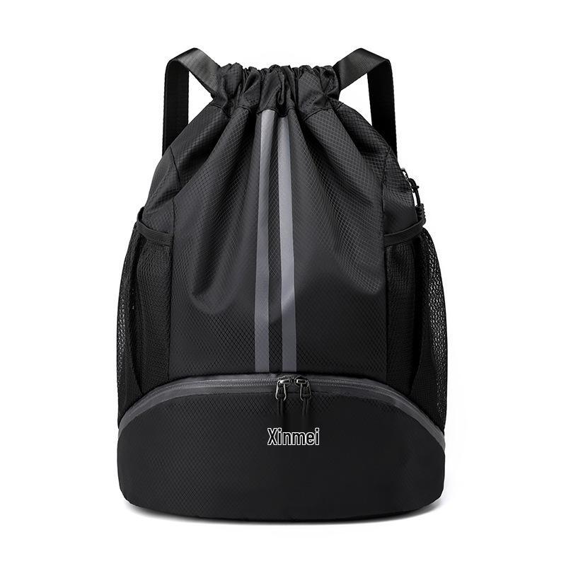 Basketball & Swimming Bag with Wet/Dry Separation, Sports & Fitness Drawstring Backpack