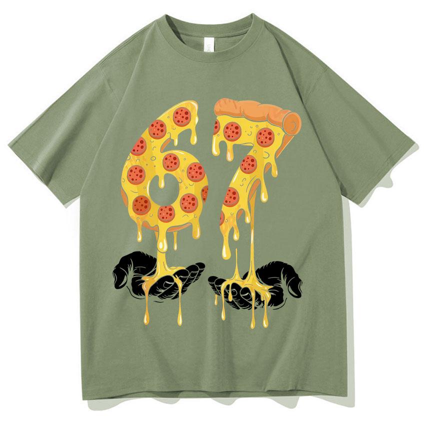 

Funny Food Meme Six Seven Tide Graphic Men Women Oversized Short Sleeve TShirt Fashion TShirts Round Neck Cotton Aesthetic Tee 3XL