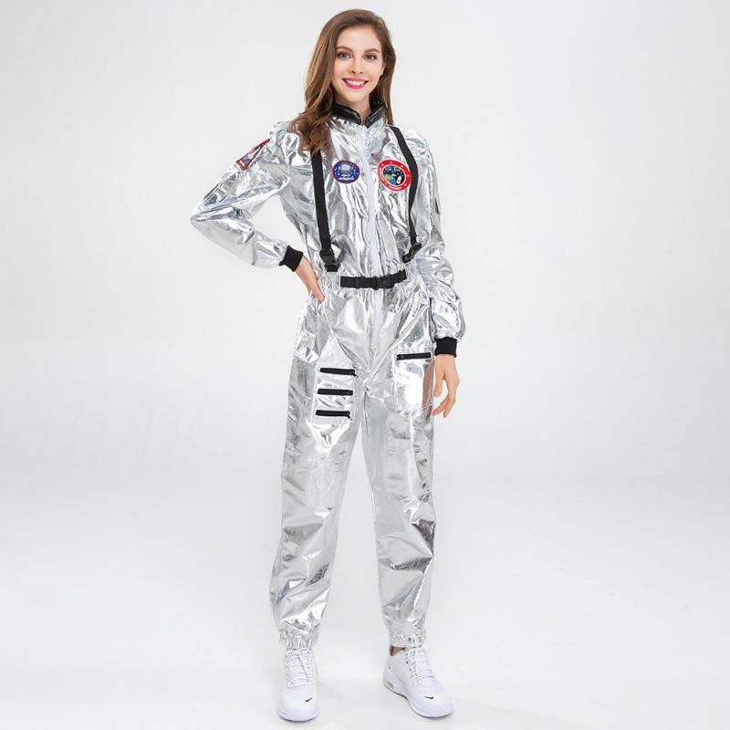 Halloween costumes, space costumes, uniforms, female jumpsuits, astronaut stage costumes