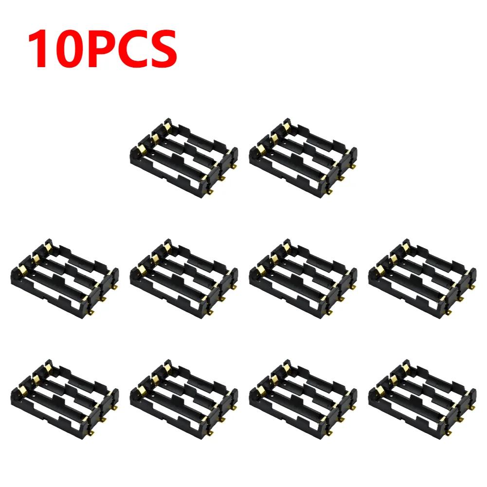 1-10pcs 18650 SMT Battery Holder 18650 SMD Battery Box With Bronze Pins Rechargeable Battery Holder Clip Storage Case Power Bank