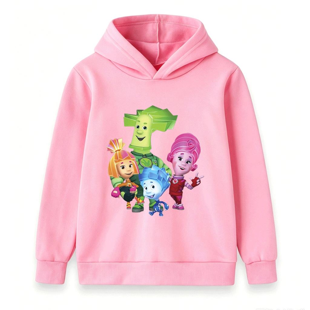 Kids Boys Girls Hooded Sweatshirt, Cute The Screaming Cartoon Print Casual Pullover Hoodie for Children Daily Wear