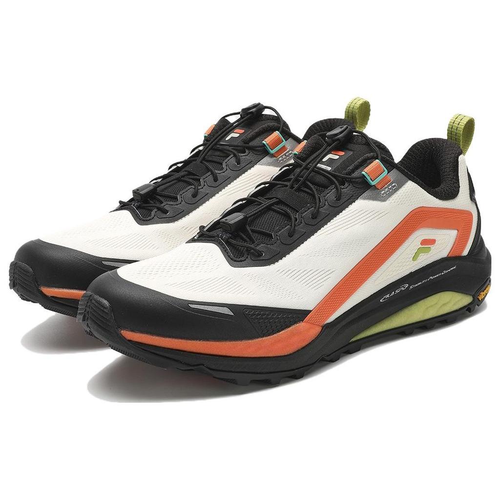 Fila SPD LYNX 2 Comfortable Versatile Fabric Synthetic Leather Support Rebound Low Top Running Shoes Men Sneaker White Gray A12M411208FPC