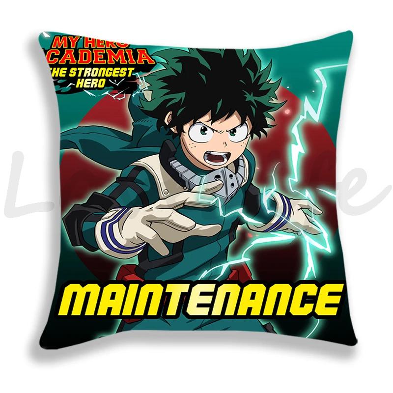 My Hero Academia Kissenbezug Cartoon Zierkissenbezug Coole Kissenbezüge Sofa Anime Kissenbezug Deku Bakugou Dekor Kissenbezug
