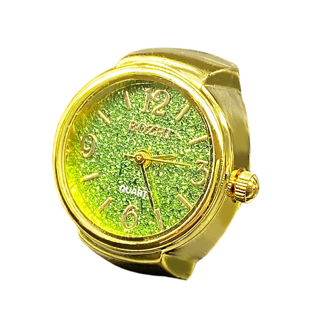 Ring Watch Fashion Square Ring Shape Watch Personality Creative Retro Style Ring Electronic Watch