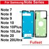 For Samsung Galaxy Note 7 8 9 10 Plus Lite 10+ 20 Ultra FullSet Adhesive LCD Display Rear Cover Battery Back Camera Sticker Glue