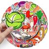 50 Cute Cartoon Food Stickers: Waterproof, Fresh & Fun for Kids' Graffiti, Phones, Laptops, and More!