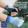 Summer Fishing Gloves Non-Slip Breathable Half Finger Ice Silk Gloves for Fishing Riding Unisex Wear-Resistant