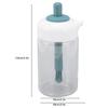 Press Control 2 in 1 Oil Bottle Dispenser Kitchen Glass Oil Bottle with Silicone Brush