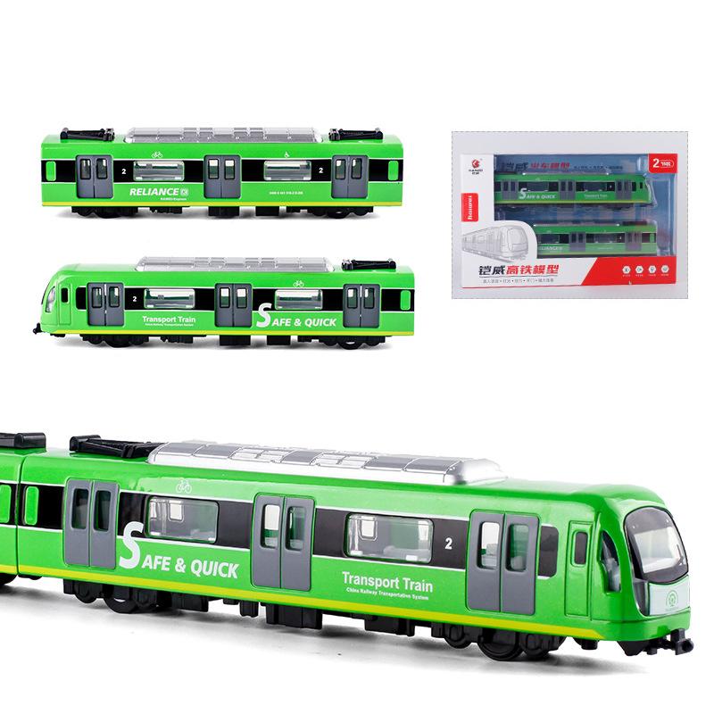 

Железнодорожный вагон большой имитация сплава модель поезда город металл литой метро звук и свет инерционный вагончик детская игрушка мальчик подарок B071