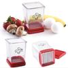 Fruit Vegetable Speed Slicer with Push Plate Manual Cup Cutter Portable Banana Strawberry Slicing Tool Kitchen Accessories