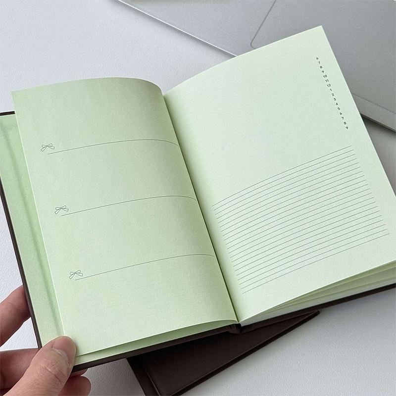 Mint Chocolate Green Inner Page A6 Notebook Girls Diary Thickened Notebook Journal Cute Kawaii Stationery
