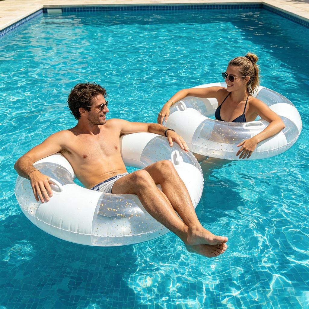 Thickened Inflatable swimming ring floatAdult and youth swimming ring Swim Ring Beach Floats Swimming Pool Raft Water Floats