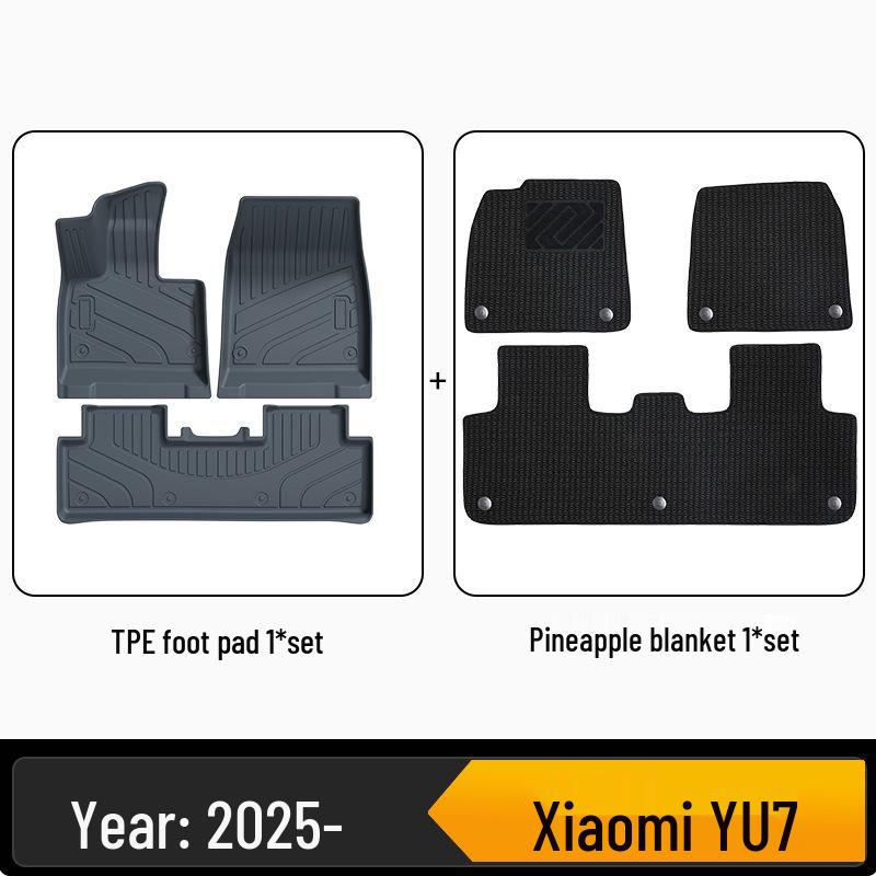 TPE Floor Mats for Xiaomi YU7 - Eco-friendly, Odorless, Color-Matching Interior.