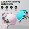 2-in-1 Portable Dog Water Bottle for Small Dogs - Leak-Proof & Compact Dog Travel Water Bottle -Stainless Steel Bottle & Silicone Bowl
