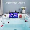 Scratchproof Mat Drain Bath Tub Shelf Anti-Slip Transparent Bathtub Table  Home