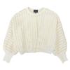 Lanvin Beautiful Wool Embroidered Cardigan for Women, Off-white, Size 38, 2405840 Tops 38 Off whiteUsed