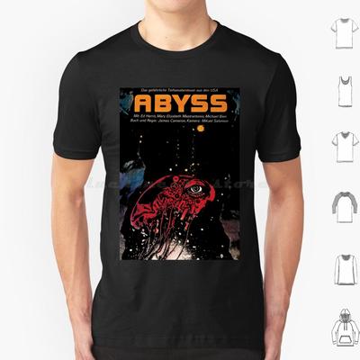 The Abyss Koszulka z Niemieckim Designem Bawełniana Męska Damska Nadruk DIY The Abyss James Cameron Film Titanic Sci Fi Lata 80 Kino Podwodne