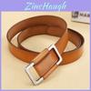 Vintage Leather Belt For Women With Alloy Buckle And Casual Style For Denim Pants Wear