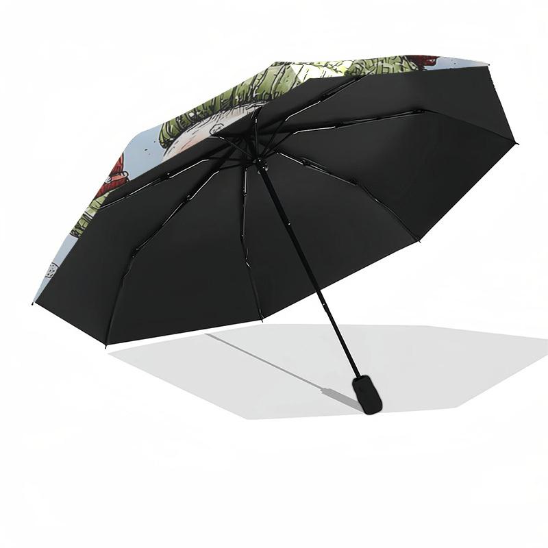 1pc Snowman Winter Wonderland Umbrella: Automatic Opening & Closing, Foldable Design, Outdoor, Festive Gift for Fans, Travelers, Daily Use.K001