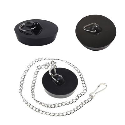 Bathtub Stopper Tub Stopper Plug Cover Universal Silicone Drain Stopper with Ring Chain for Bathroom Bathtub Laundry