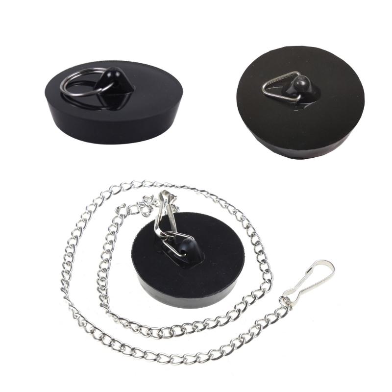 Silicone Bathtub Stopper Leakage-proof Drain Cover Sink Hair Stopper Tub Flat Plug Stopper Bathroom Accessories