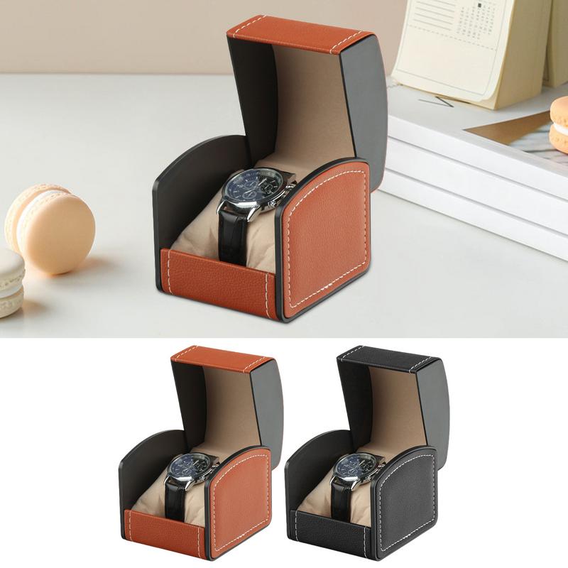 Luxury Watch Storage Box PU Leather Elegant Watch Organizer Jewelry Protection Travel Case for Shopping Malls Wardrobe