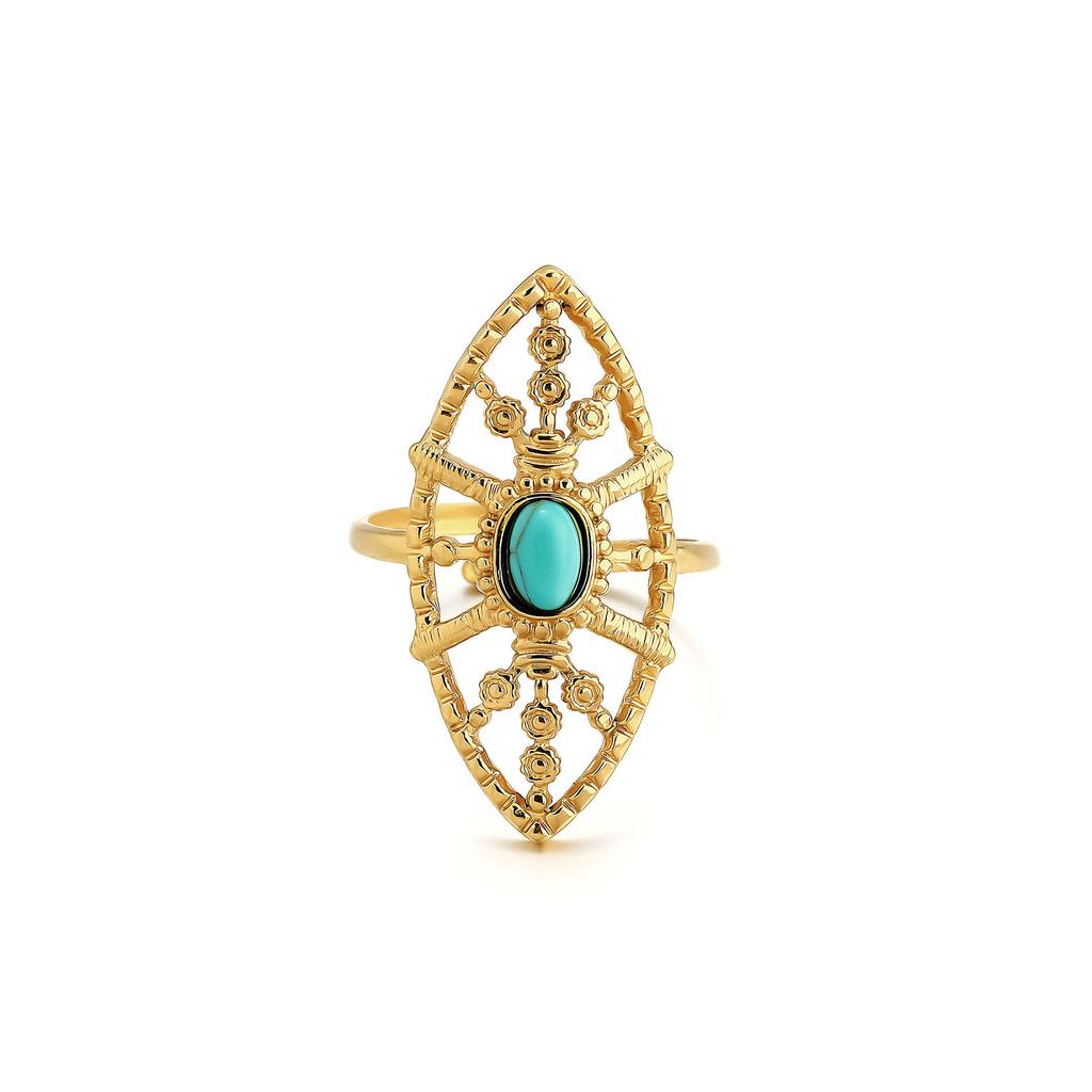 Anello da donna alla moda in 1 pezzo Anello da donna Anello in metallo Anello lucido Anello in metallo Regalo per le vacanze