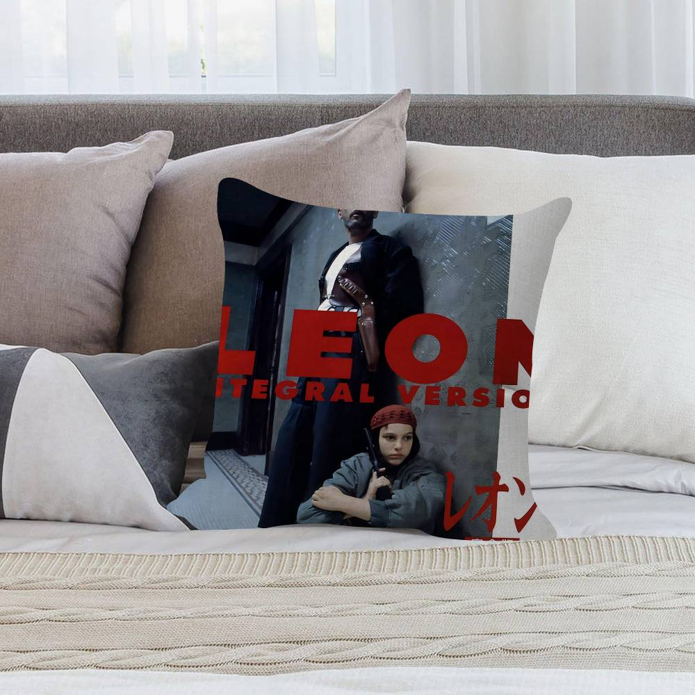 Classic Movie Leon The Professional Cushion Cover Pillowcase Upholstery Sofa Throw Pillow Home Decor Pillowcas