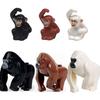 MOC Zwierzęta Zoo Klocki Słonie Tygrysy Słonie Małpy Łosie Niedźwiedzie Owce Wielbłąd Koń Krokodyl Lampart Mini Klocki DIY T11