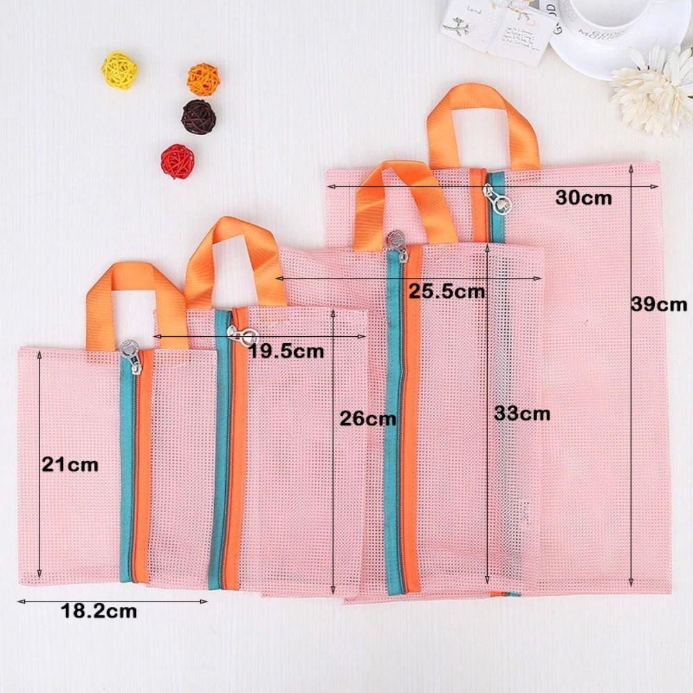 4Pcs Nylon Travel Storage Bag With Handle Toiletries Storage Bag Durable Underwear Storage Bags