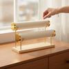 Versatile Freestanding Jewelry Display Rack with Wooden Base Sturdy Bangle