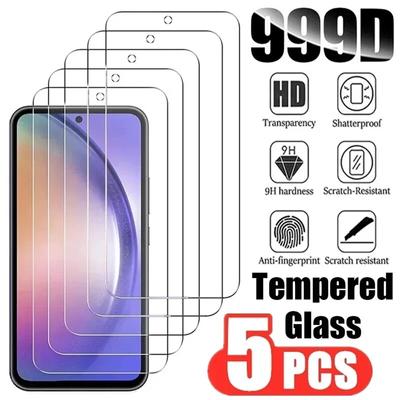 5 Stück gehärtetes Glas für Samsung Galaxy A53 A13 A54 A34 A14 A24 A52 A12 A33 A23 A32 A51 A52S A73 A72 A03 M12 M52 Displayschutzfolie
