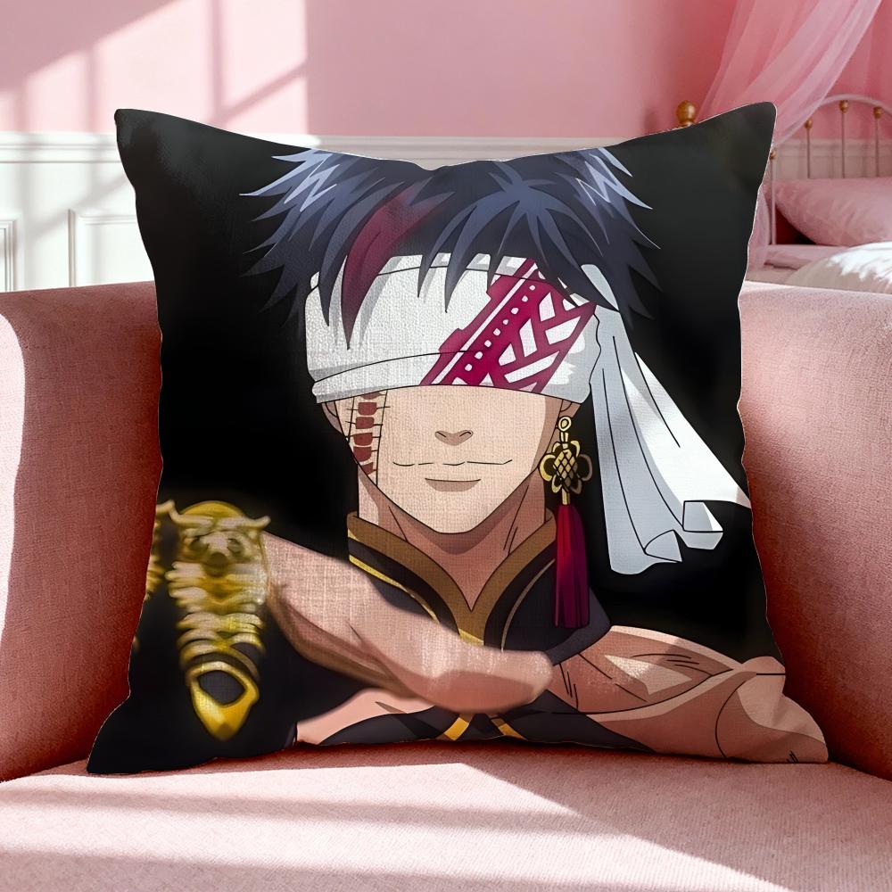 Anime R-Record Of Ragnarok Cushion Cover Breathable Linen Pillowcase Summer Odorless Eco-Friendly Invisible Zipper Washable