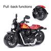 Alloy Motorbike Toy Model Highly Simulation Children Kid Pull Back Vehicle Toy(Red )