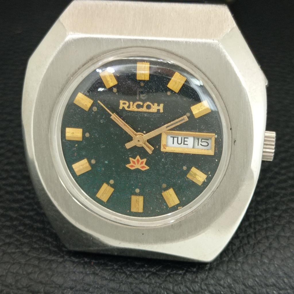 VINTAGE RICOH R31 AUTOMATIC JAPAN MENS ORIGINAL DIAL WATCH a708002-1