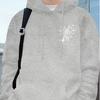 Men's Valentine's Day Spider Web and Heart Printed Hoodie - Casual Hoodie with Web Pattern, Spring and Autumn Sweater,