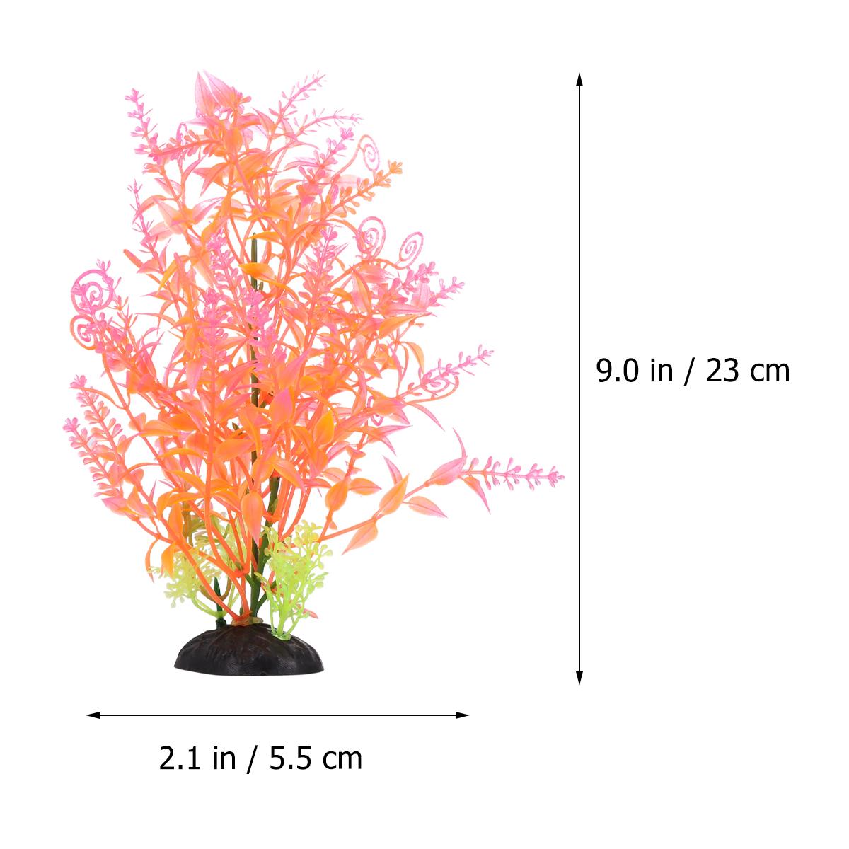 

2Pcs Aquarium Fish Tank Simulation Artificial Water Grass Landscape Decoration Realistic Fake Aquatic Plants Supplies