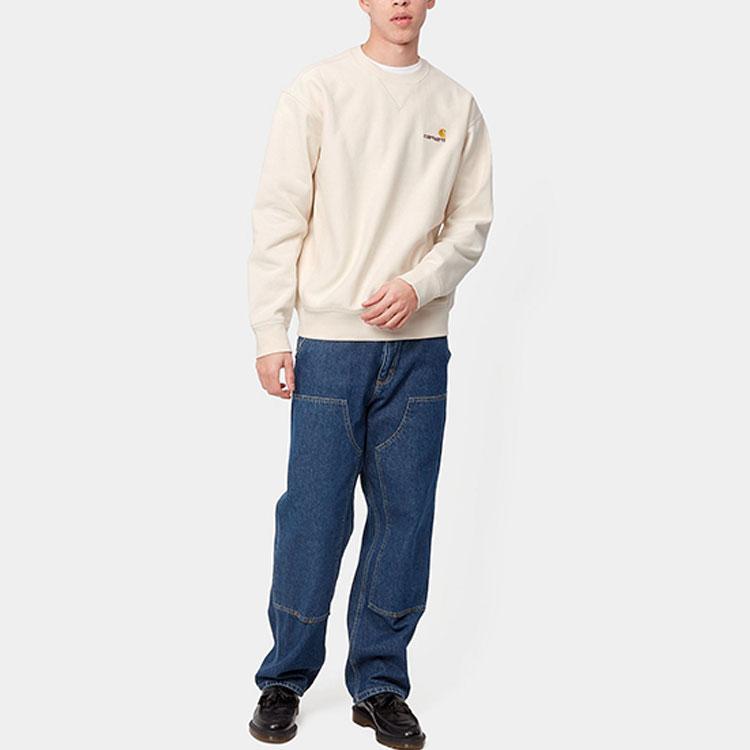 Carhartt WIP American Script Sweatshirt Natural Men Streetwear I025475-05-XX
